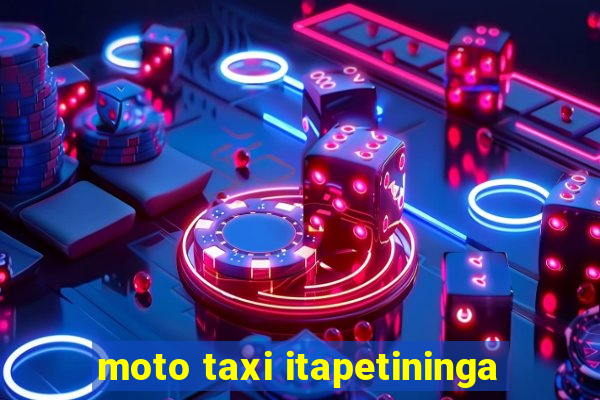 moto taxi itapetininga